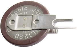 VL1220 gombakku lítium, beforrasztható, álló, 3 V 7 mAh, Panasonic VL1220-1VCE