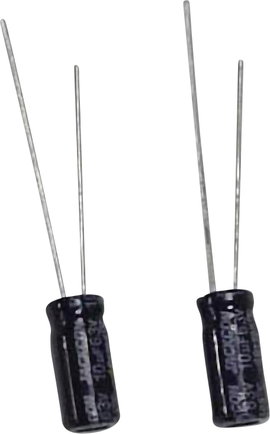 Szubminiatűr elektrolit kondenzátor, radiális, álló, RM 2,5 mm 22 µF 63 V 20 % Ø 6,3 x 11 mm