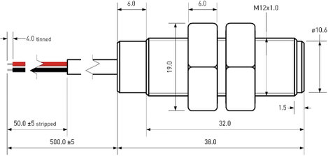 Reed érzékelő PIC MS-2212M-3/975 1 záró 1 A 200 V/DC/ 140 V/AC 10 W 2. kép