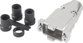 D-SUB doboz pólusszám: 9 fém 180 ° Ezüst TE Connectivity AMPLIMITE HDP-20 1 db