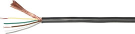NF hangkábel 1 x 0,22 mm² Fekete méteráru BKL Electronic