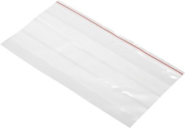 Simítózáras tasak 220 mm x 120 mm, átlátszó