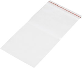 Simítózáras tasak 100 mm x 200 mm, átlátszó