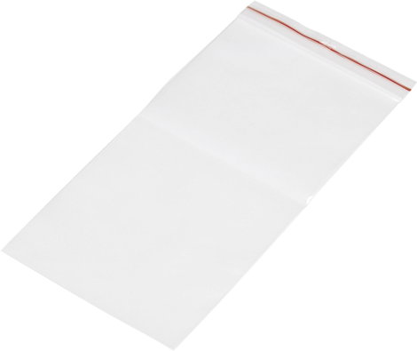 Simítózáras tasak 100 mm x 200 mm, átlátszó