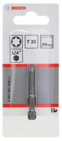 Csavarozó bit extrakemény, T25, 49 mm Bosch 2607001638 T 25 hossz:49 mm 2. bélyegkép