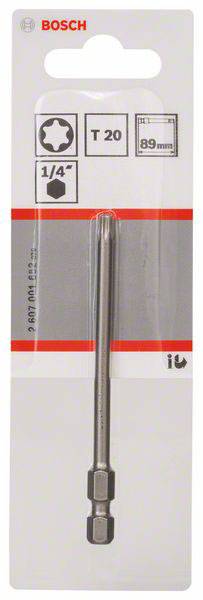 Csavarozó bit extrakemény, T20, 89 mm Bosch 2607001652 T 20 hossz:89 mm 2. kép