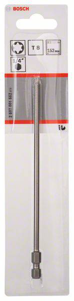 Csavarozó bit extrakemény, T8, 152 mm Bosch 2607001662 T 8 hossz:152 mm 2. kép