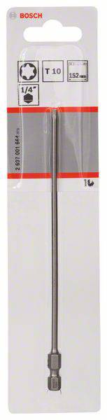 Csavarozó bit extrakemény, T10, 152 mm Bosch 2607001664 T 10 hossz:152 mm 2. kép