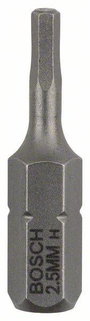Csavarozó bit extrakemény, HEX 2.5, 25 mm Bosch 2607001720 2.5 mm hossz:25 mm bélyegkép