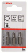 Csavarozó bit extrakemény, HEX 3, 25 mm Bosch 2607001722 3.0 mm hossz:25 mm 2. bélyegkép