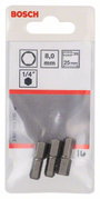 Csavarozó bit extrakemény, HEX 8, 25 mm Bosch 2607001730 8.0 mm hossz:25 mm 2. bélyegkép