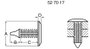 PB Fastener Alaplap tartó 354-9052-0010 Alaplap méret 1.8 - 5 mm Műanyag 2. bélyegkép