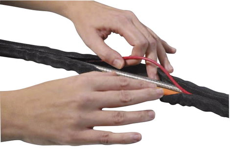Hálós tömlő, Helagaine Twist-In Kötegtart.Ø: 29 - 32 mm Twist-In 32 HellermannTyton Tartalom: méterá 2. kép