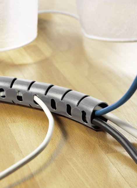 Védőtömlő, Helawrap HWPP Fekete 2 m HWPP-25MM-PP-BK-K1 HellermannTyton Tartalom: 2 m 10. kép