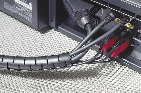 Védőtömlő, Helawrap HWPP Fekete 2 m HWPP-25MM-PP-BK-K1 HellermannTyton Tartalom: 2 m 5. kép