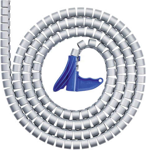 Védőtömlő, Helawrap HWPP Fekete 2 m HWPP-16MM-PP-BK-K1 HellermannTyton Tartalom: 2 m 4. kép