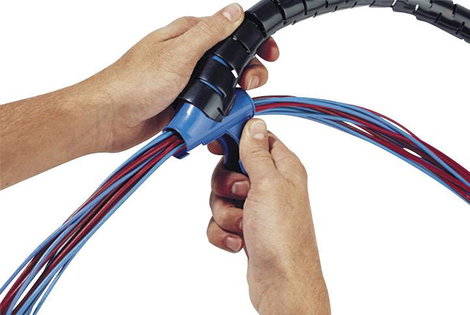 Védőtömlő, Helawrap HWPP Fekete 2 m HWPP-16MM-PP-BK-K1 HellermannTyton Tartalom: 2 m 8. kép