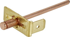 Földcsatlakozó, 6,3 mm / 0,8 mm 180° szigeteletlen, fémes PB Fastener RIV 163