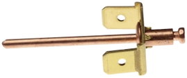 Földcsatlakozó, 6,3 mm / 0,8 mm 180° szigeteletlen, fémes PB Fastener RIV 463