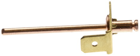 Földcsatlakozó, 6,3 mm / 0,8 mm 180° szigeteletlen, fémes PB Fastener RIV 463 3. kép