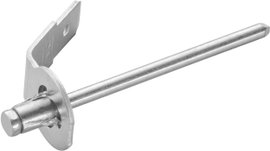 Földcsatlakozó, 6,3 mm / 0,8 mm 180° szigeteletlen, fémes PB Fastener RIVZN 163