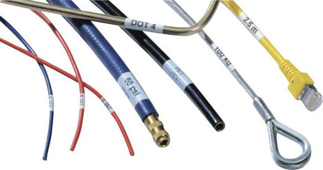 Helatag® etikettek lézernyomtatóhoz, védő laminálással Etikettek ívenként: 24 Fehér HellermannTyton 2. kép