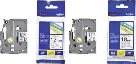 2 részes készlet ATT.LOV.TAPE_COLOR: Fehér Szövegszín:Fekete 12 / 18 mm 8 m