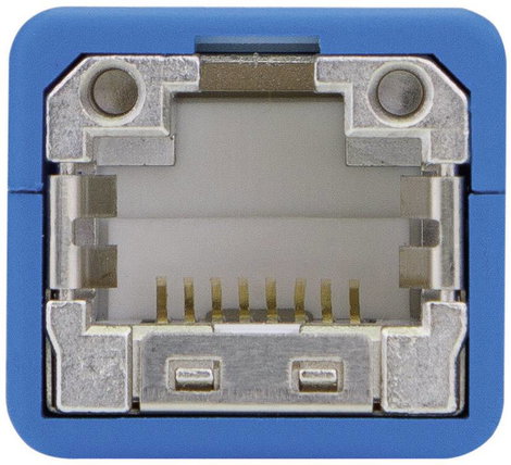 RJ45 Hálózat CAT 7 [1x RJ45 dugó - 1x RJ45 alj] 0.20 m Kék Telegärtner 2. kép