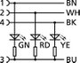 M12 Érzékelő-/működtető kábel Automation Line LED pólusszám: 4 AL-WWAK4P2-2/S370 Escha tartalom: 1 d 3. bélyegkép