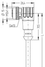 M12 Érzékelő-/működtető kábel Automation Line pólusszám: 4 AL-WWAK4-2/S370 Escha tartalom: 1 db 2. bélyegkép