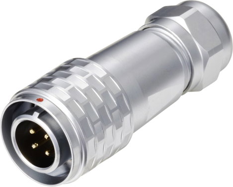 Kerek dugaszolós csatlakozó, Push-Pull IP67 4 pól. dugó 5 A SF1210/P4 I Weipu 1 St.