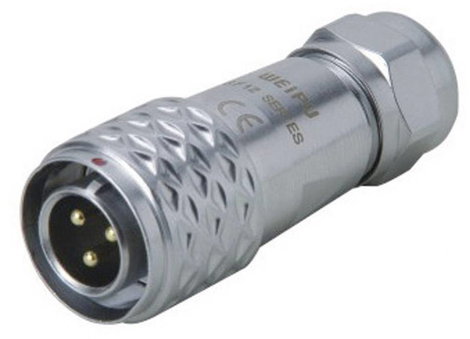Kerek dugaszolós csatlakozó, Push-Pull IP67 6 pól. dugó 5 A SF1210/P6 II Weipu 1 St. 2. kép