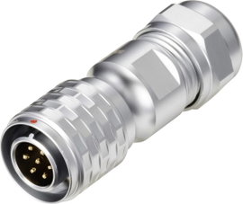 Kerek dugaszolós csatlakozó, Push-Pull IP67 7 pól. dugó 5 A SF1210/P7 II Weipu 1 St.