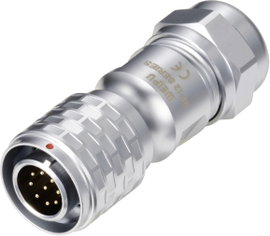 Kerek dugaszolós csatlakozó, Push-Pull IP67 9 pól. dugó 3 A SF1210/P9 II Weipu 1 St.