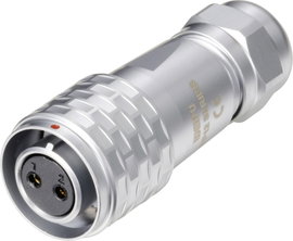 Kerek dugaszolós csatlakozó, Push-Pull IP67 2 pól. dugó 13 A SF1210/S2 I Weipu 1 St.