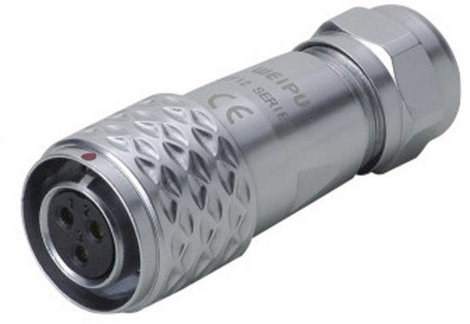 Kerek dugaszolós csatlakozó, Push-Pull IP67 2 pól. dugó 13 A SF1210/S2 I Weipu 1 St. 2. kép