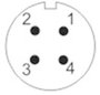Kerek dugaszolós csatlakozó, Push-Pull IP67 4 pól. dugó 5 A SF1210/S4 I Weipu 1 St. 5. bélyegkép