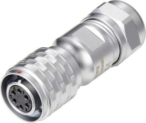 Kerek dugaszolós csatlakozó, Push-Pull IP67 6 pól. dugó 5 A SF1210/S6 II Weipu 1 St.