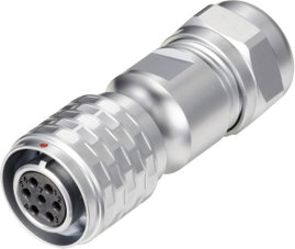 Kerek dugaszolós csatlakozó, Push-Pull IP67 7 pól. dugó 5 A SF1210/S7 II Weipu 1 St.