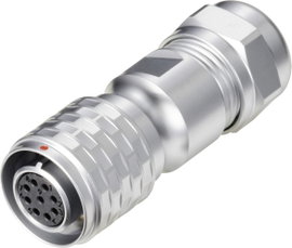 Kerek dugaszolós csatlakozó, Push-Pull IP67 9 pól. dugó 3 A SF1210/S9 II Weipu 1 St.