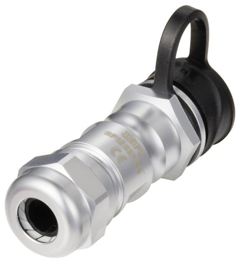 Kerek dugaszolós csatlakozó, Push-Pull IP67 5 pól. In-Line aljzat 5 A SF1211/S5 II Weipu 1 St. 3. kép