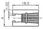RJ12 beépíthető csatlakozó aljzat, 6P6C, vízszintes, ASSMANN WSW A-20041-LP 3. bélyegkép