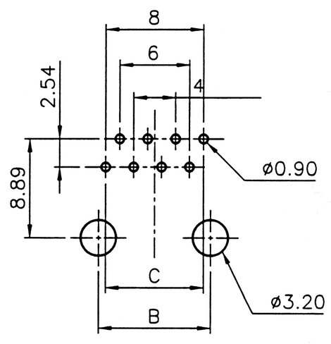 RJ12 beépíthető csatlakozó aljzat, 6P6C, vízszintes, ASSMANN WSW A-20041-LP 4. kép