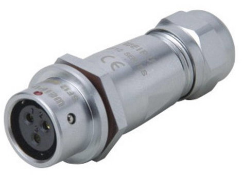 Kerek dugaszolós csatlakozó, Push-Pull IP67 7 pól. In-Line aljzat 5 A SF1211/S7 II Weipu 1 St. 2. kép