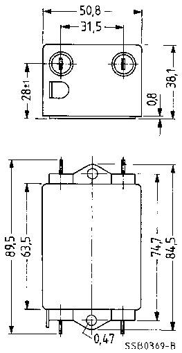 Epcos Hálózati zavarszűrő, SIFI C, nagy csillapítás STANDARD SZŰRŐ, SIFI C, 2X3A 250V 115/250 V/50-6 2. kép