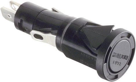 Bepattintós biztosítéktartó 6x32mm