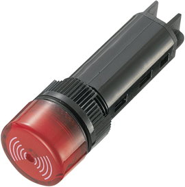 Akusztikus jeladó 16 mm, 12V/DC piros, Tru Components