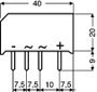 Szilícium hídegyenirányító B80C3700/2200 2,2A 2. bélyegkép