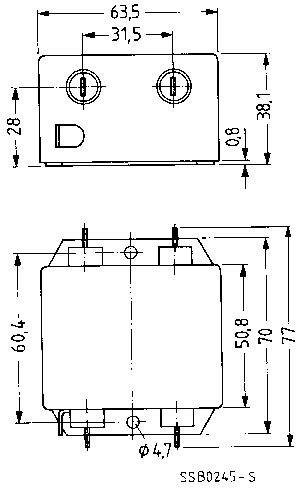 Epcos Hálózati zavarszűrő SIFI A, normál csillapítás STANDARD SZŰRŐ, SIFI A, 2X20A 250V 115/250 V/50 2. kép