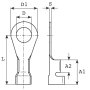 Gyűrűs kábelsaru 0.5 mm² 1 mm² M3 Szigetelés nélkül Fémes Vogt Verbindungstechnik 3310A.68 1 db 2. bélyegkép